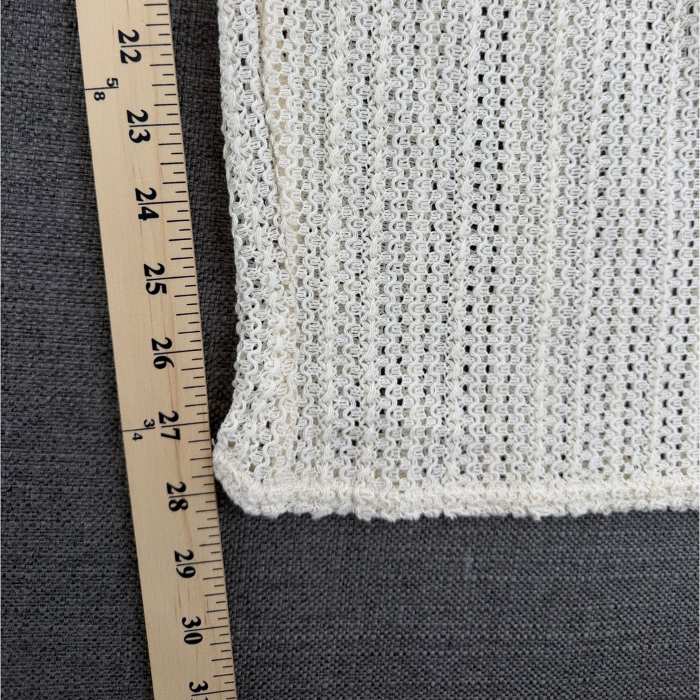 Billabong Largo Beach Pant Cream Crochet Knit Wide Leg Cover Up ABJX600226 XL - Picture 9 of 10